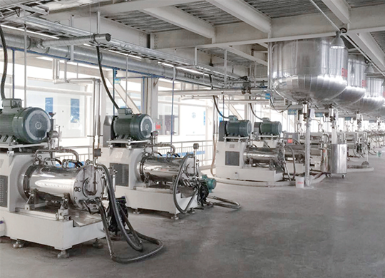 廣東某油漆客戶CDP納米砂磨機正式投入運